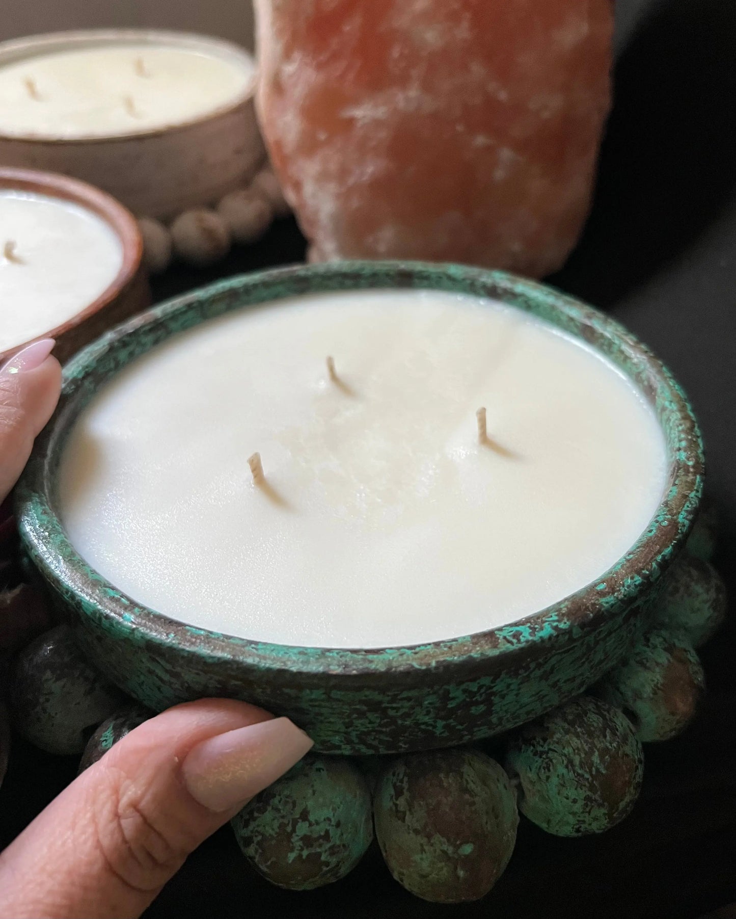 BoHo Clay Bowl Candle Spiritual Couture Collection