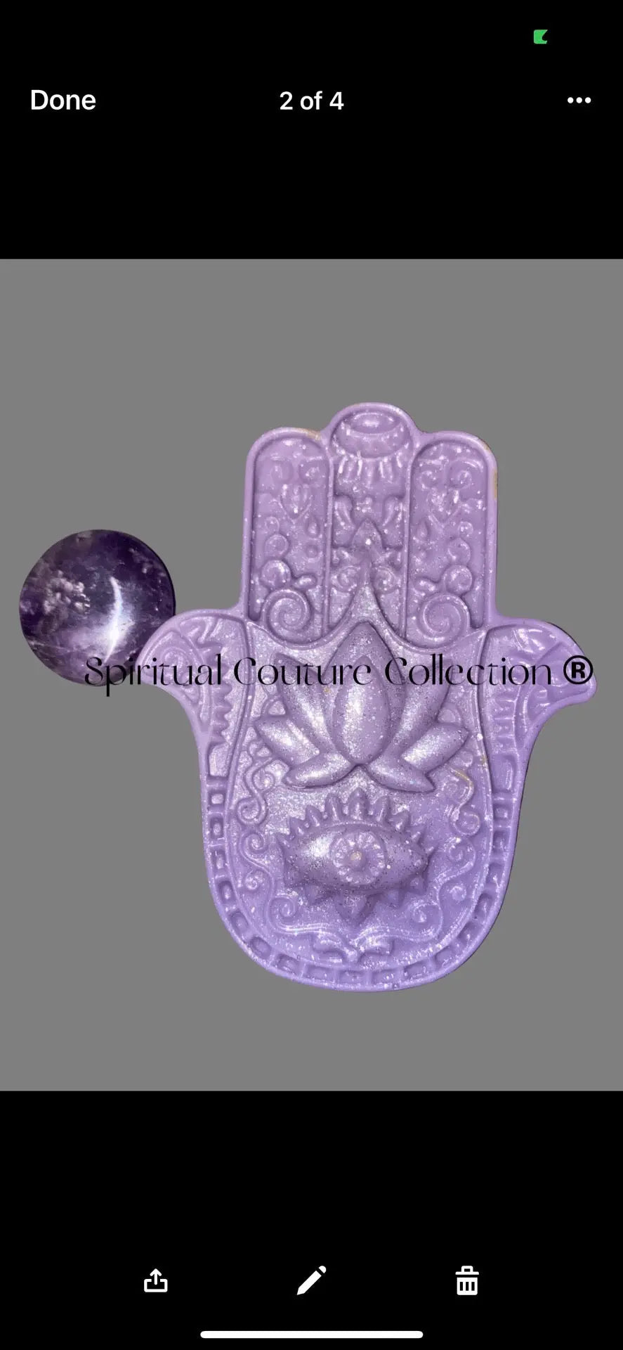 Hamsa Evil Eye Lux Coconut wax melts by Spiritual Couture Collection® Spiritual Couture Collection