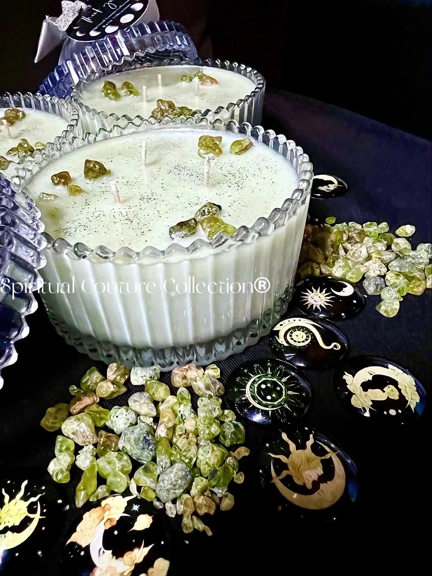 Pyrus Peridot✨7oz Crystal carousel by Spiritual Couture Collection® Spiritual Couture Collection