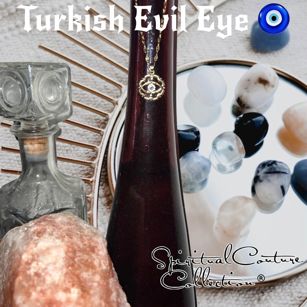 Evil~Eye 🧿 Blessings&Protection Androgynous charm necklace by Spiritual Couture Collection®️LLC