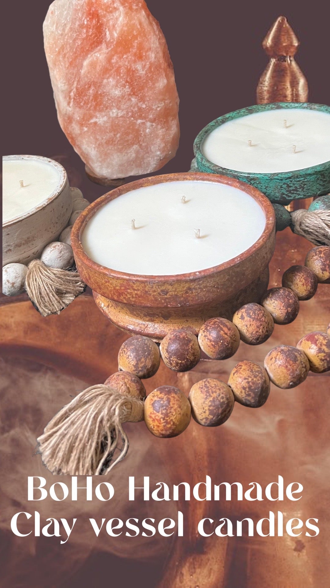 BoHo Clay Bowl Candle Large 16oz