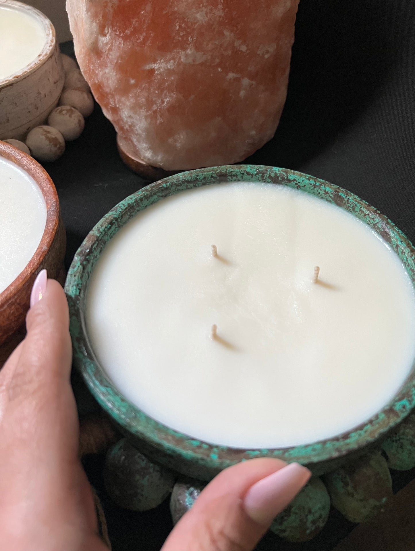BoHo Clay Bowl Candle Spiritual Couture Collection