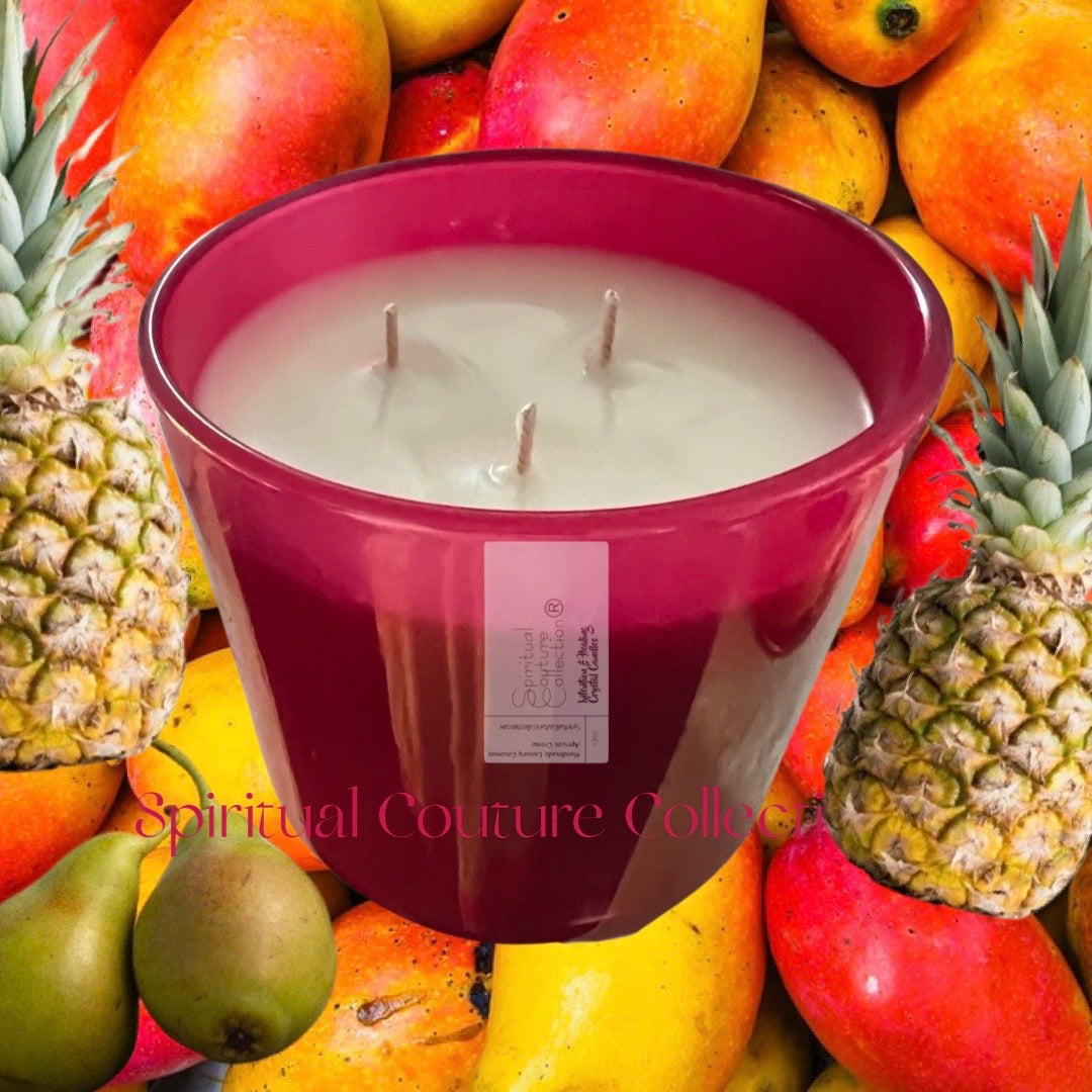 Hot Pink Passion~Iridescent 13oz Juicy Mango, Kiefer Pear, Ripe Pineapples by Spiritual Couture Collection® Spiritual Couture Collection