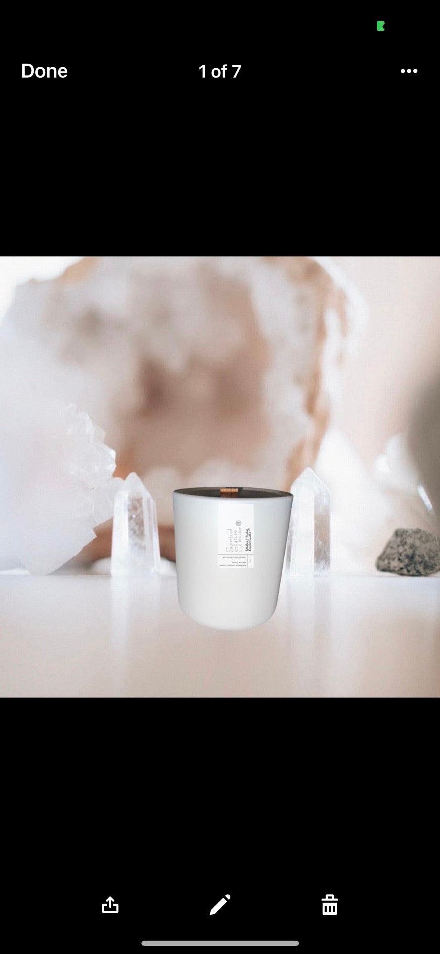 Meditate~Elevate 8oz “wish” light crackling wooden wick by Spiritual Couture Collection® Spiritual Couture Collection