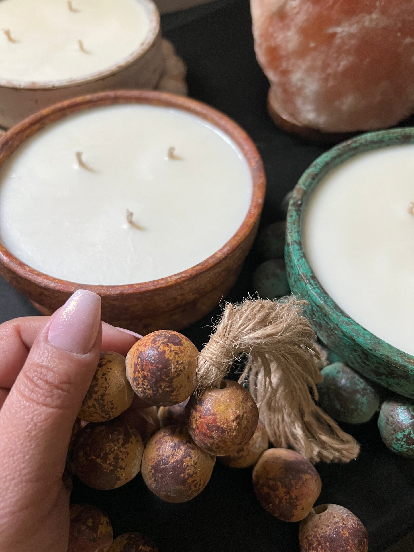 BoHo Clay Bowl Candle Spiritual Couture Collection