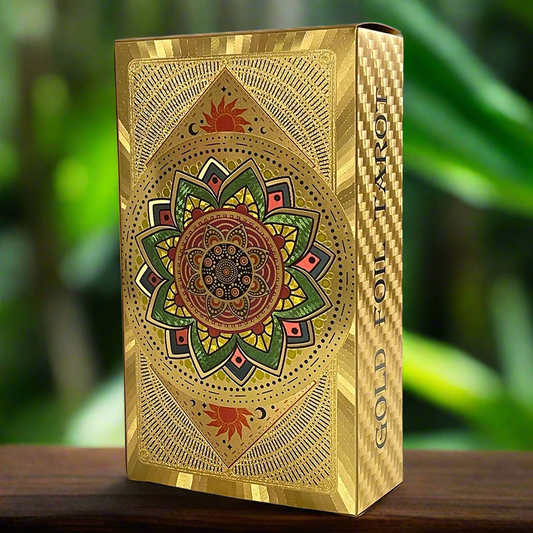 Golden Tarot Deck Shining Gold Classic with guidebook