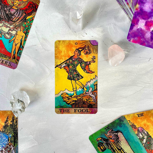 Watercolor Borderless Tarot Deck